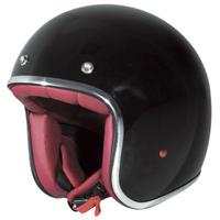 CASCO JET MOTO CAFE RACER STORMER LUCIDO VINTAGE