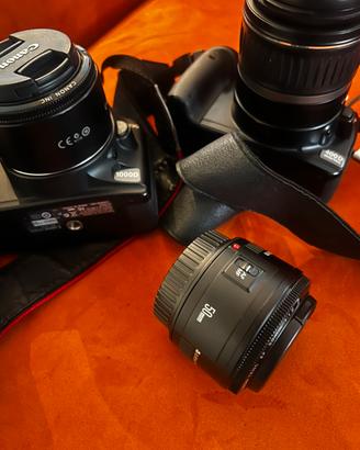 Canon eos 400d + Canon eos 100d+ 3 obiettivi