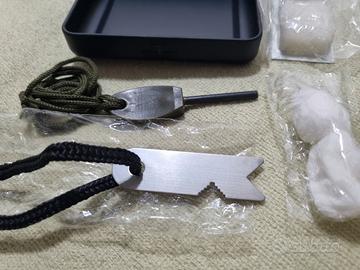 Kit accendifuoco acciarino al magnesio sopravviven