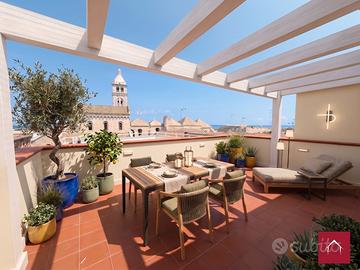 Bilocale arredato con terrazzo panoramico