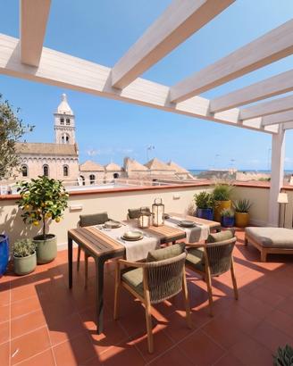 Bilocale arredato con terrazzo panoramico