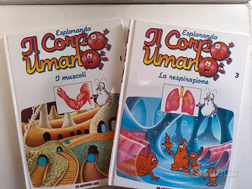 Lotto 2 Libri "Esplorando il Corpo Umano" 