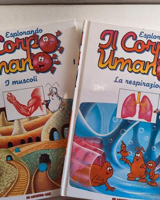 Lotto 2 Libri "Esplorando il Corpo Umano" 