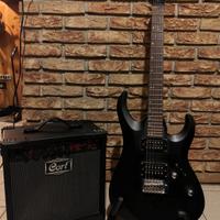 Chitarra Elettrica Cort X-1 con Amplificatore 15w 