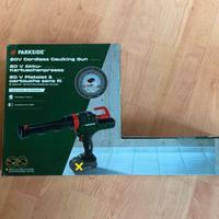 Pistola per silicone a batteria 20v Parkside NUOVA