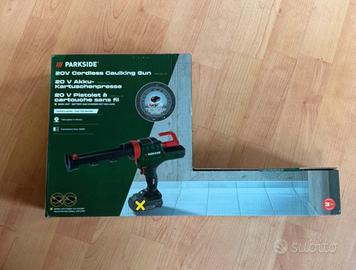 Pistola per silicone a batteria 20v Parkside NUOVA