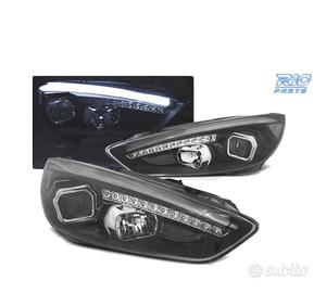 FARI FORD FOCUS MK3 15-18 LED TRU DRL NERI