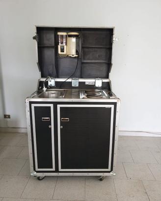 CUCINA PORTATILE ELETTRICA CON ROTELLE