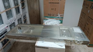 BLOCCO LAVELLO E COTTURA INOX