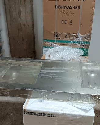 BLOCCO LAVELLO E COTTURA INOX