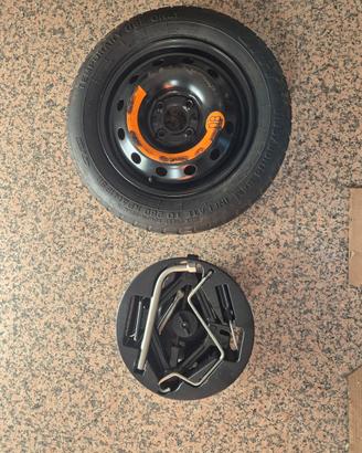 Ruotino di scorta T135/80 R14 completo di kit