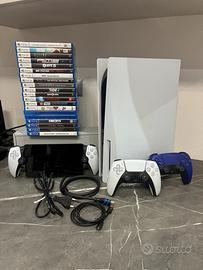 PS5 Disco + PS Portal + 2 Joystick + 20 giochi