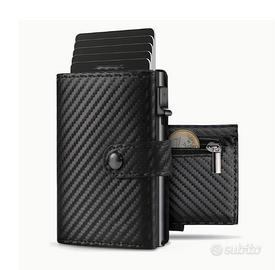 Portafoglio Smart Ultra Sottile Uomo Nero