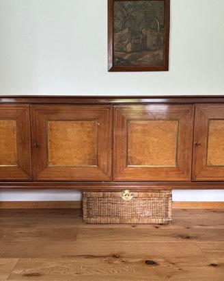 Madia vintage anni ’60 in radica di noce 240 cm –