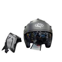 CASCO MOTO SCOOTER CON MENTONIERA STACCABILE NERO