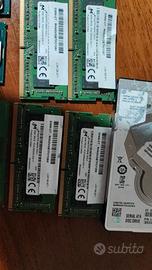 memoria ram, hard disk, processori