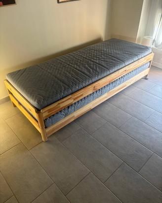 Letto 2 materassi impilabile