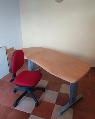 3 Scrivanie Prof. Angolare Ufficio Upper wi