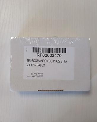 Telecomando LCD Piazzetta V2-V3-V4 per stufe a pel