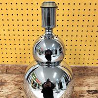 Table Lamp Chrome Ball Lampada Vintage Space Age