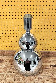 Table Lamp Chrome Ball Lampada Vintage Space Age