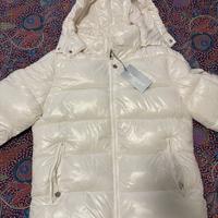 Giacca moncler bianca lucida L