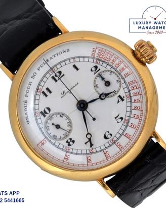 LONGINES Chronograph Grands Prix Monopusher 1930