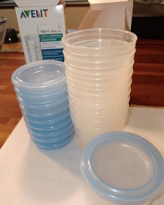 Philips Avent set 10 barattoli per latte/pappine