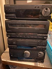 Stereo Pioneer anni 90 con casse