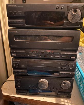 Stereo Pioneer anni 90 con casse