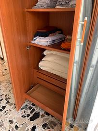 ARMADIO 2 ANTE CON SPECCHI E 3 CASSETTI