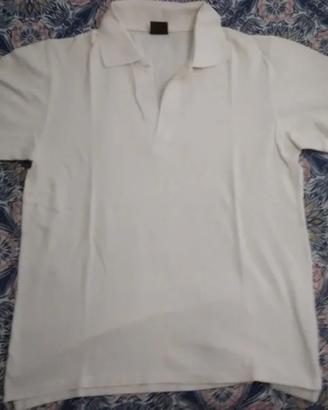 Polo a maniche corte bianca