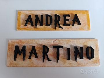 Harry Potter targa con nome