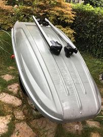 porta pacchi con barre di fissaggio