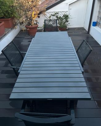 Tavolo da giardino estensibile