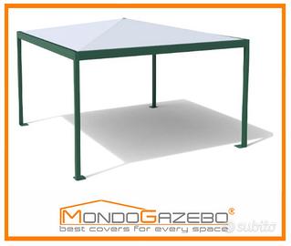 Gazebo Wind Minipluvio 4x4 tetto piano