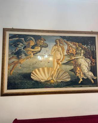 Quadro con cornice su tela