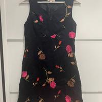 Abito nero sweet miss lino e cotone taglia M