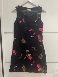 Abito nero sweet miss lino e cotone taglia M