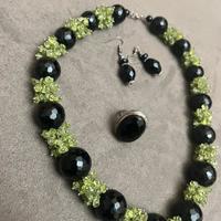 SET GIOIELLI IN  PIETRA NERO MARQUINIO