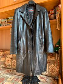 Cappotto lungo donna in vera pelle