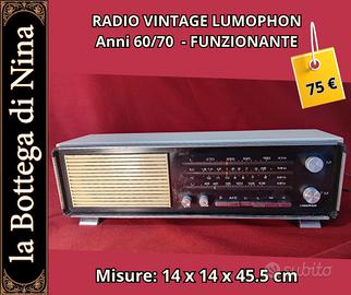 Radio vintage Lumophon anni '60/'70 — funzionante