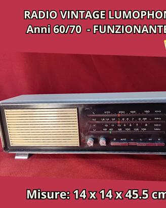Radio vintage Lumophon anni '60/'70 — funzionante
