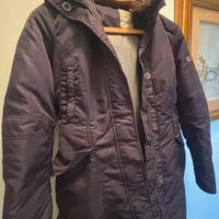 Parka viola scuro donna