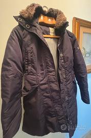 Parka viola scuro donna