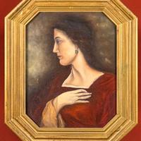 Quadro con soggetto femminile