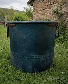 Calderone Antico in Rame Rivettato ca. 35 kg