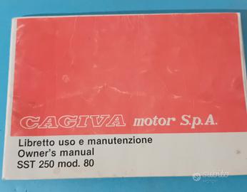 libretto uso e manutenzione cagiva sst 250