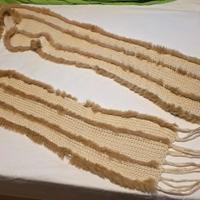 sciarpa di lana e pelliccia