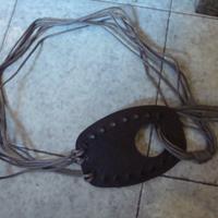 Cintura donna Hippy style Fibbia in cuoio e fili